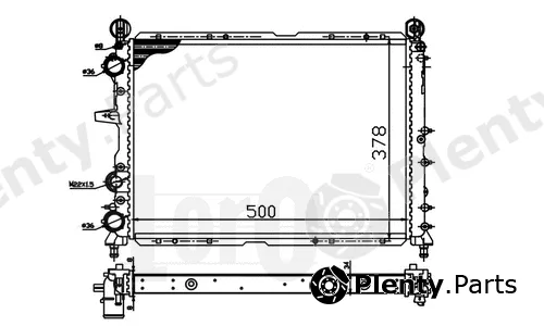 Abakus 016-017-0003 — Radiator, engine cooling