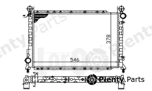 Abakus 002-017-0011 — Radiator, engine cooling