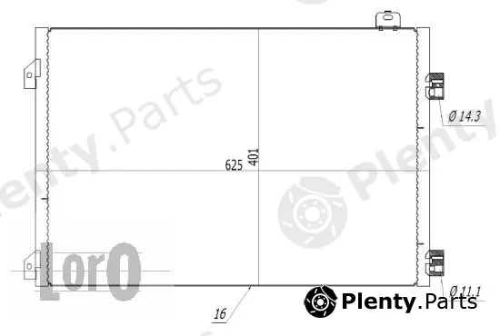 Abakus 042-016-0024 — Condenser, air conditioning