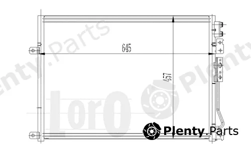 Abakus 023-016-0007 — Condenser, air conditioning