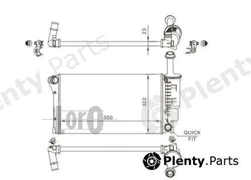 Abakus 016-017-0056 — Radiator, engine cooling