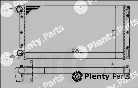 Abakus 016-017-0025 — Radiator, engine cooling
