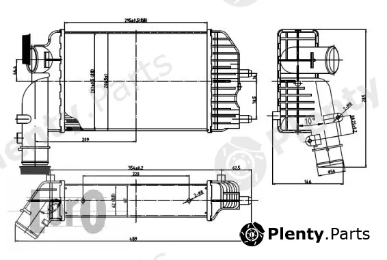 Abakus 009-018-0001 — Charge Air Cooler