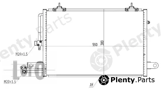 Abakus 003-016-0004 — Condenser, air conditioning