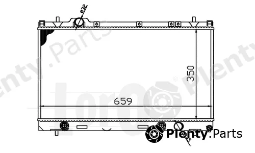 Abakus 008-017-0011 — Radiator, engine cooling
