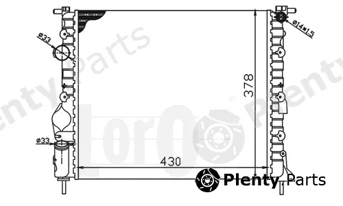 Abakus 042-017-0003 — Radiator, engine cooling