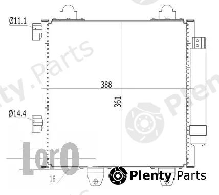 Abakus 009-016-0022 — Condenser, air conditioning