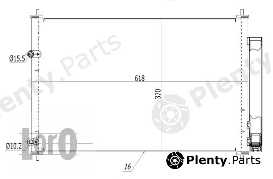 Abakus 051-016-0034 — Condenser, air conditioning