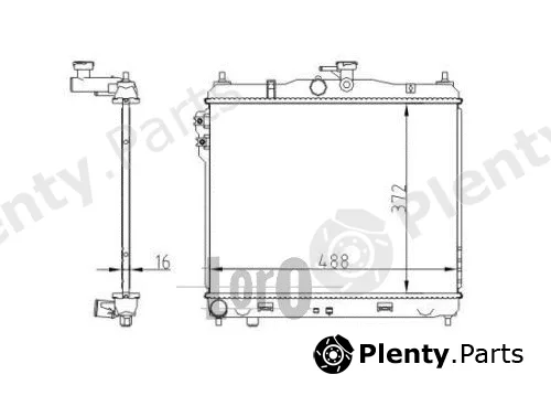 Abakus 019-017-0015 — Radiator, engine cooling