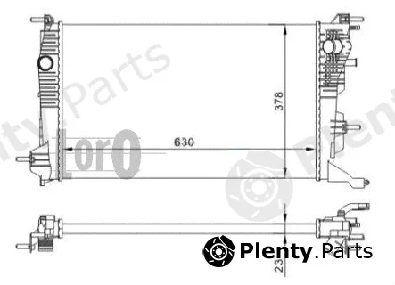 Abakus 042-017-0052 — Radiator, engine cooling