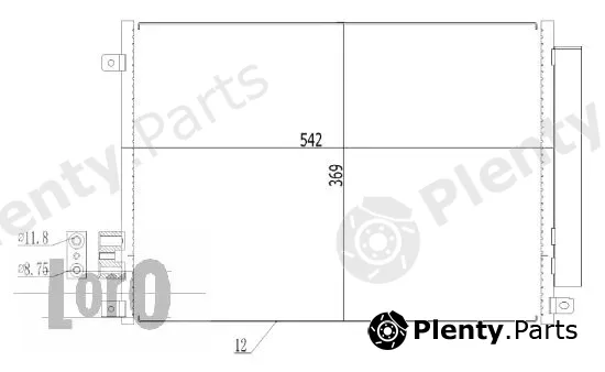 Abakus 016-016-0026 — Condenser, air conditioning