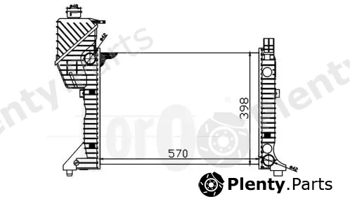 Abakus 054-017-0005 — Radiator, engine cooling