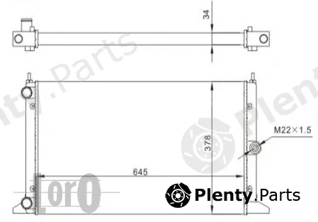Abakus 053-017-0046 — Radiator, engine cooling