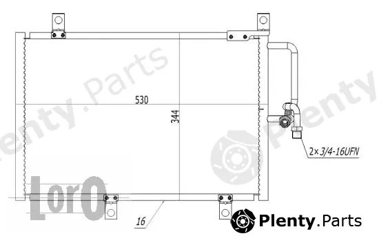 Abakus 002-016-0006 — Condenser, air conditioning