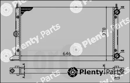Abakus 017-017-0027 — Radiator, engine cooling