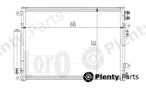 Abakus 008-016-0009 — Condenser, air conditioning