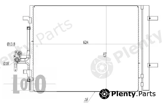 Abakus 052-016-0011 — Condenser, air conditioning