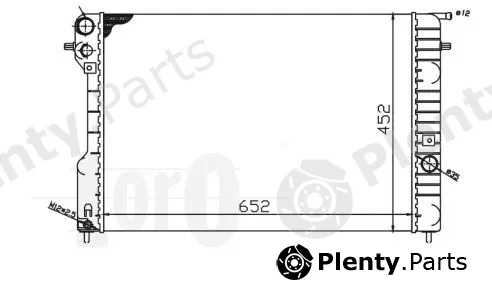 Abakus 037-017-0014 — Radiator, engine cooling