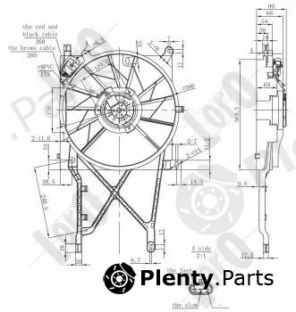 Abakus 037-014-0033 — Fan, engine cooling