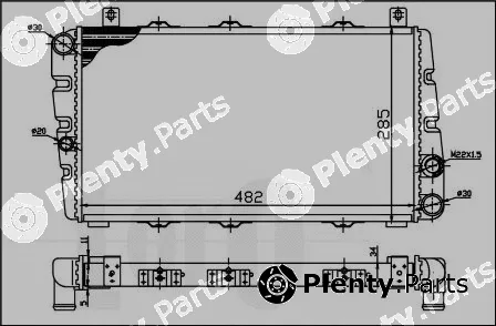 Abakus 048-017-0001 — Radiator, engine cooling