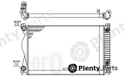 Abakus 003-017-0021 — Radiator, engine cooling