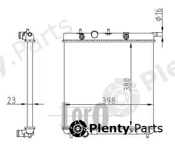 Abakus 009-017-0057 — Radiator, engine cooling