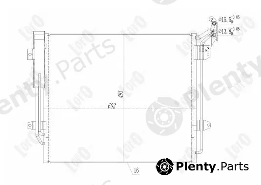 Abakus 046-016-0002 — Condenser, air conditioning