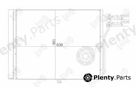 Abakus 004-016-0029 — Condenser, air conditioning