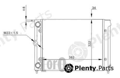 Abakus 051-017-0034 — Radiator, engine cooling