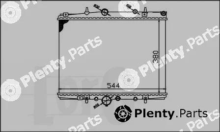 Abakus 009-017-0004 — Radiator, engine cooling