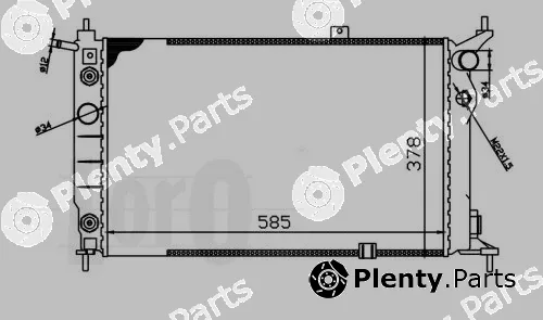 Abakus 037-017-0007 — Radiator, engine cooling