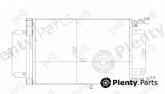 Abakus 009-016-0027 — Condenser, air conditioning