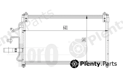 Abakus 011-016-0007 — Condenser, air conditioning