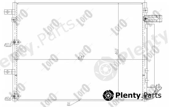 Abakus 023-016-0014 — Condenser, air conditioning