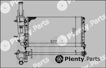 Abakus 016-017-0012 — Radiator, engine cooling