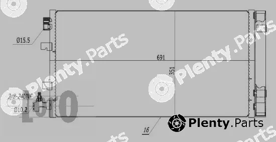 Abakus 042-016-0034 — Condenser, air conditioning