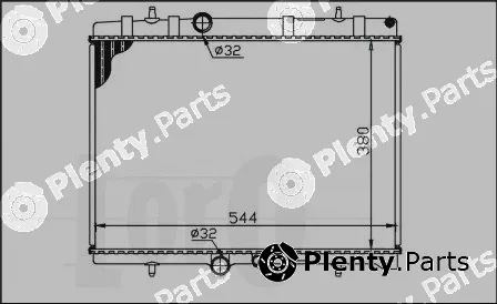Abakus 009-017-0011 — Radiator, engine cooling
