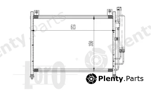 Abakus 030-016-0013 — Condenser, air conditioning