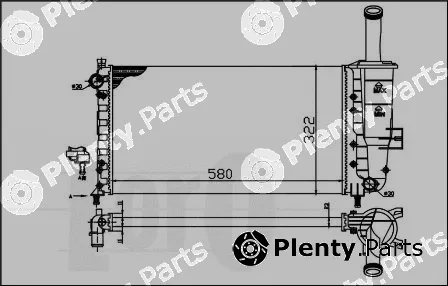 Abakus 016-017-0022 — Radiator, engine cooling