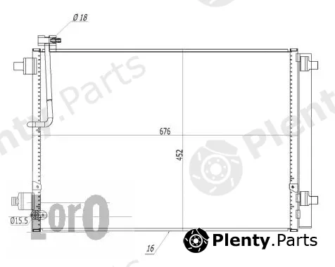 Abakus 003-016-0010 — Condenser, air conditioning