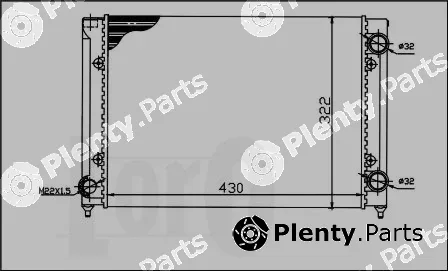 Abakus 053-017-0021 — Radiator, engine cooling