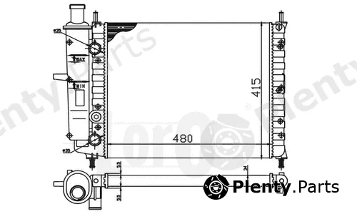 Abakus 016-017-0029 — Radiator, engine cooling