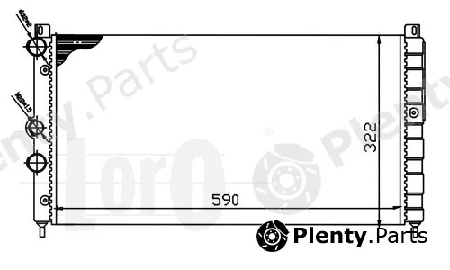 Abakus 048-017-0003 — Radiator, engine cooling