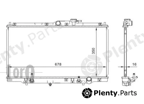 Abakus 018-017-0017 — Radiator, engine cooling