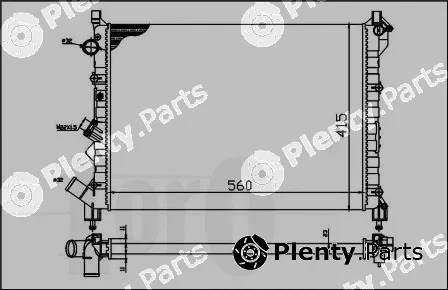 Abakus 042-017-0021 — Radiator, engine cooling