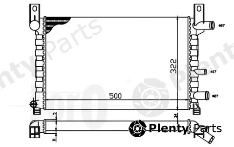 Abakus 017-017-0011 — Radiator, engine cooling