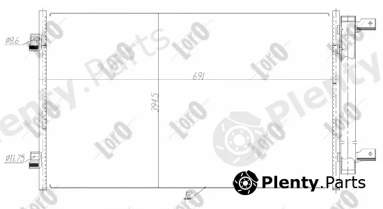 Abakus 037-016-0056 — Condenser, air conditioning