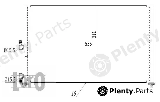 Abakus 016-016-0029 — Condenser, air conditioning