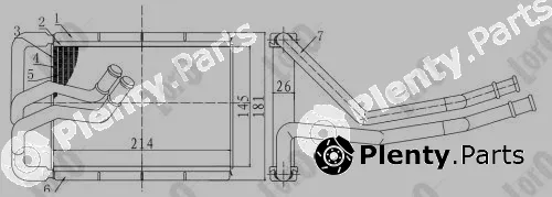 Abakus 019-015-0005-B — Heat Exchanger, interior heating