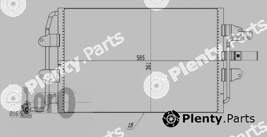 Abakus 053-016-0028 — Condenser, air conditioning